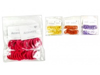 Gumki do włosów FROTKI zestaw 24 szt MOCNE KOLORY mix