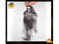 HALLOWEN Straszydło CZASZKA 33x6 cm - 1 szt