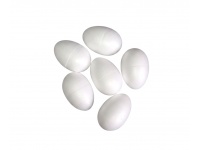 Styropianowe jajka do zdobienia 10 cm - kpl 6 szt