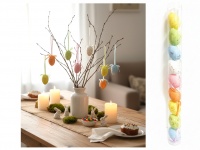 Jajka styropianowe nakrapiane 4x3 cm - kpl 9 szt