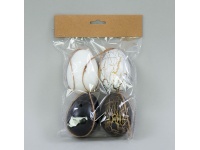 Jajko plastikowe z zawieszką 8x6 cm - kpl 4 szt TJ111-01