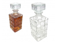 Karafka szklana 23x9 cm 1L KWADRATY