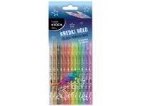 KIDEA Kredki HOLO 12 kolorów 18 cm