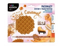 KIDEA Pamiętnik pachnący SŁONY KARMEL + akcesoria na blistrze 21,5x18x1,5 cm