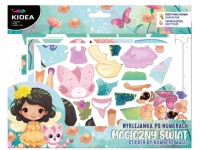 KIDEA Wyklejanka po numerach MAGICZNY ŚWIAT 26x20 cm