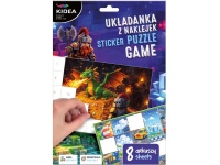 KIDEA Zestaw kreatywny Układanka z naklejek  GAME 26x18x0.5 cm