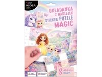 KIDEA Zestaw kreatywny Układanka z naklejek  MAGIC 26x18x0.5 cm