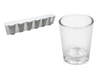 Kieliszki szklane 50 ml do wódki KLASYCZNE 5x3,5 cm kpl 6 szt