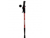 Kij do chodzenia NORDIC WALKIG teleskopowy 65-110 cm CZERWONY - 1 szt