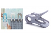 Klamra, klips DUŻA wielofunkcyjna podwójna 13x6,5 cm SZARA