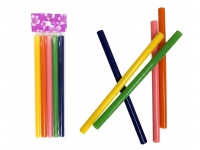 Klej do pistoletu na gorąco gr. 1,1 cm, dł. 20 cm KOLOROWY opakowanie 5 szt