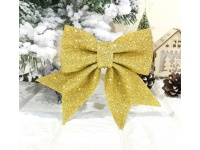 Kokarda świąteczna 20x18 cm ZŁOTA