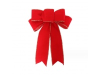 Kokarda świąteczna 25x17 cm CZERWONA