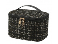 Kosmetyczka, kuferek na kosmetyki 20x14,5x13 cm CZARNA