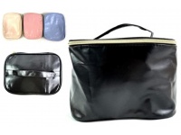 Kosmetyczka organizer kuferek  podróżny na kosmetyki płyny z rączką 23x17x17 cm MIX KOLOR