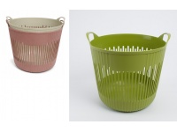 Kosz na bieliznę, pranie plastikowy 34x33 cm mix kolor