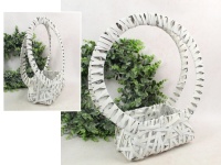 Kosz, osłonka rattanowa na stelażu z drutu OKRĄGŁA 45x39x14 cm