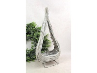 Kosz, osłonka rattanowa na stelażu z drutu PIK 49x23x12 cm