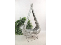 Kosz, osłonka rattanowa na stelażu z drutu PIK 59x33x12 cm