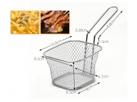 Koszyk do frytek prostokątny 10x9,5x8 cm