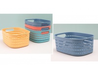 Koszyk do przechowywania plastik, ażurowy MIX KOLOR 22x15x8 cm - 1 szt