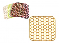 Kratka do zlewu kwadratowa miękka 28x28 cm mix kolor