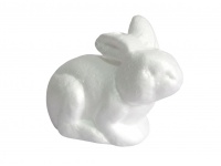 Styropianowy królik do zdobienia 14x10,5 cm