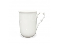 Kubek ceramiczny BIAŁY ozdobne ucho 11x7,5 cm 360 ml