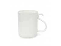 Kubek ceramiczny BIAŁY ucho S 10x9 cm 500 ml