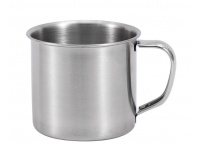 Kubek stalowy z uchem 10x9 cm