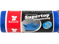 KUCHCIK Worki na śmieci super mocne 60L kpl 20 szt NIEBIESKIE - 1 rolka