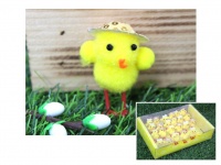 Kurczak wielkanocny Pan i Pani 5x2,5 cm - 1 szt