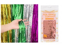 Kurtyna foliowa metalizowana na ścianę PARTY 2,4x1,5 m RÓZOWE ZŁOTO