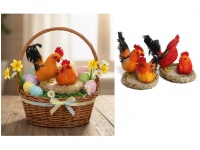 Kury Wielkanocne GNIAZDO z dźwiękiem 16x14 cm - 1 szt