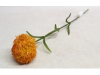 Kwiat ala CZOSNEK silikonowy wys. 60 cm (główka 7x5 cm) - ŻÓŁTO-POMARAŃCZOWY