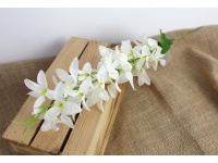 Kwiat ala ŚNIEDEK wys. 65 cm (kwiat 7,5x2 cm) BIAŁY