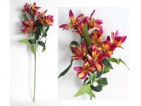 Kwiat ALSTREMERIA wys. 69 cm 3-ramiona (12 kwiatów 8-9 cm) RÓŻOWO-POMARAŃCZOWA