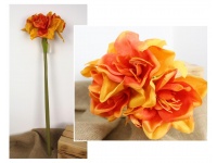 Kwiat AMARYLIS wys. 75 cm (główka 17 cm) POMARAŃCZOWY