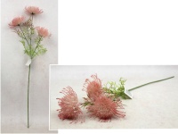 Kwiat ASTER wys.65 cm (3 główki 10x5 cm) - JASNY RÓŻ
