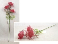 Kwiat ASTER wys.65 cm (3 główki 10x5 cm) - CIEMNY RÓŻ