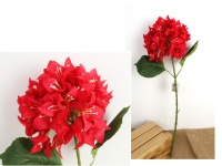 Kwiat BUGENWILLA wys. 62 cm (kwiat 19x12 cm) CZERWONY