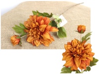 Kwiat DALIA wys. 58 cm (2 kwiaty 15-4 cm) RUDA