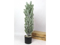 Kwiat, drzewko silikonowe PE JODŁA w doniczce ośnieżona 67 cm