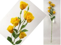 Kwiat EUSTOMA wys. 85 cm (6 kwiatów 7-5,5 cm) POMARAŃCZOWA