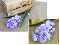 Kwiat HIACYNT pojedynczy 59 cm (kwiat 13x7 cm) - FIOLETOWY