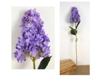 Kwiat HORTENSJA wys. 86 cm (główka 20x13 cm) - FIOLETOWY