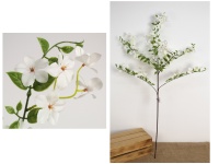 Kwiat JAŚMIN wys. 94 cm, 7 ramion (kwiat 5 cm) - BIAŁY