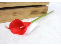 Kwiat KALIA gumowa wys. 31 cm (kwiat 8x5 cm) CZERWONA