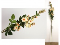 Kwiat RÓŻA wys. 74 cm BIAŁA z różowym środkiem