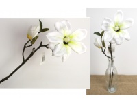 Kwiat MAGNOLIA wys. 45 cm ( kwiat 15 cm) BIAŁA